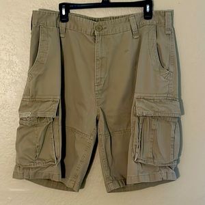 Khaki Nautica, cargo pants, men’s waist, 38
